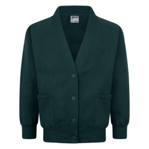 **Clearance** Sweat Shirt Cardigan (GC3128) - 2/3 Yrs Bottle Green