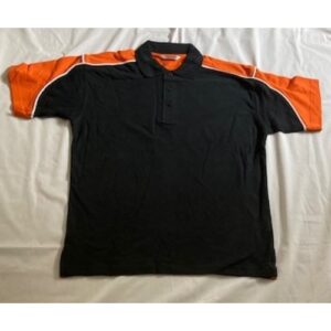 **Clearance** Formula Racing Black/Orange Polo - Small (KK611)