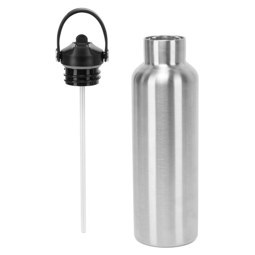 TriDri® Vacuum sports water bottle with flip-up straw (TR700) - Image 2